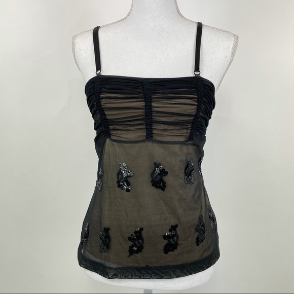 Sue Wong Tops - Sue Wong Top with Sequins Black XS